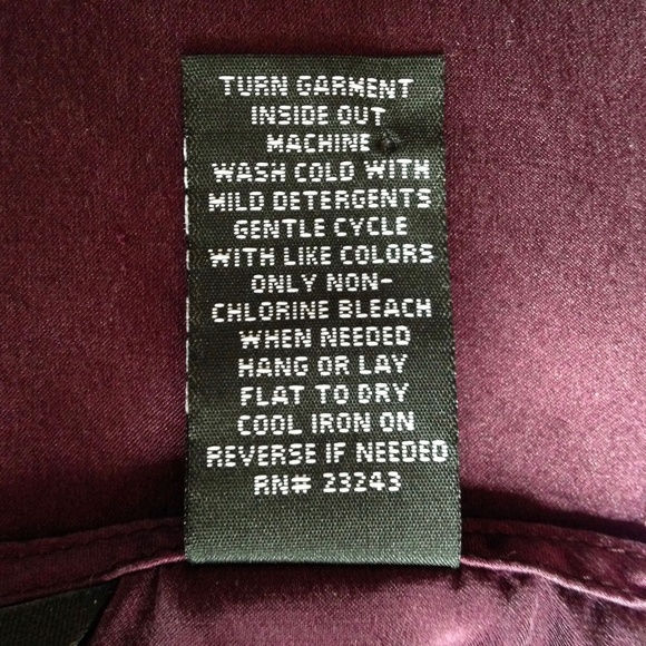 New York Company Cami Burgundy 100% Silk Lace Trim - Picture 8 of 8